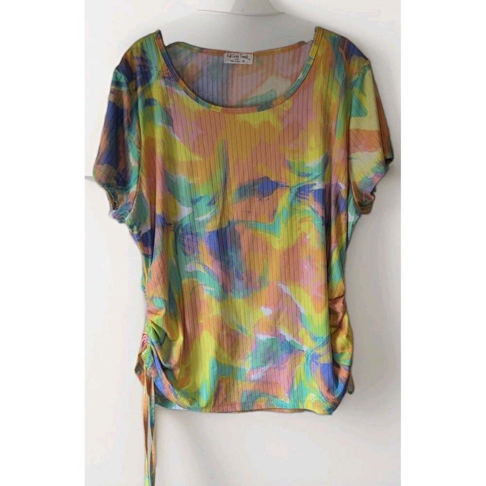 Full Circle Trends Women's Size 3XL Multicolor Lightweight Tank Top Dress